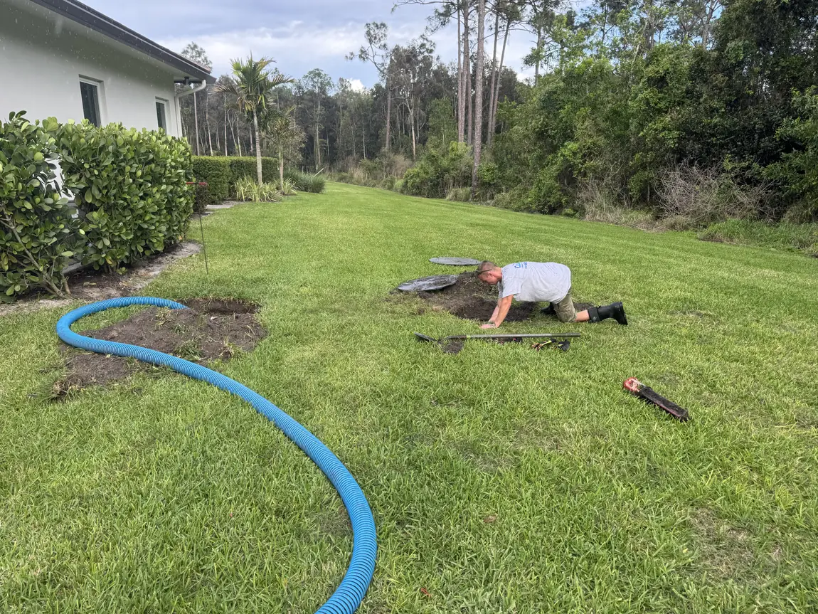Locating a buried septic tank before a pump-out